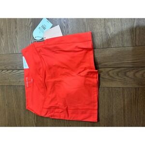 Blogilates Crisscross Scround Bike Shorts Women's‎ Size L Spicy Orange